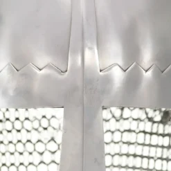 vidaXL Ridderhelm replica LARP staal zilverkleurig