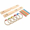 vidaXL Ringwerpspelset Veelkleurig 41 x 41 x 16 cm Massief grenenhout