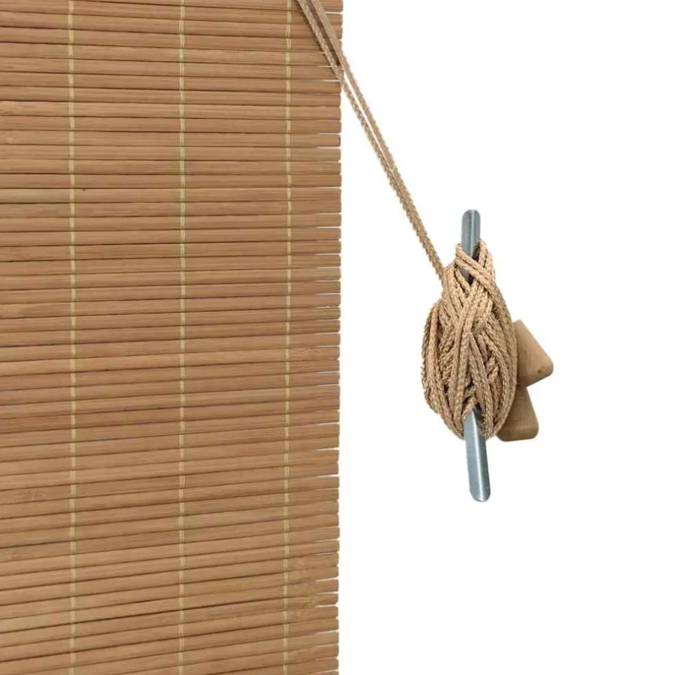 vidaXL Rolgordijn Bruin 60 x 160 cm Bamboe