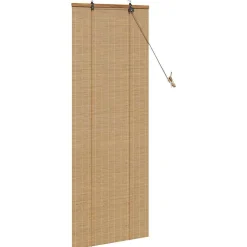 vidaXL Rolgordijn Bruin 60 x 160 cm Bamboe
