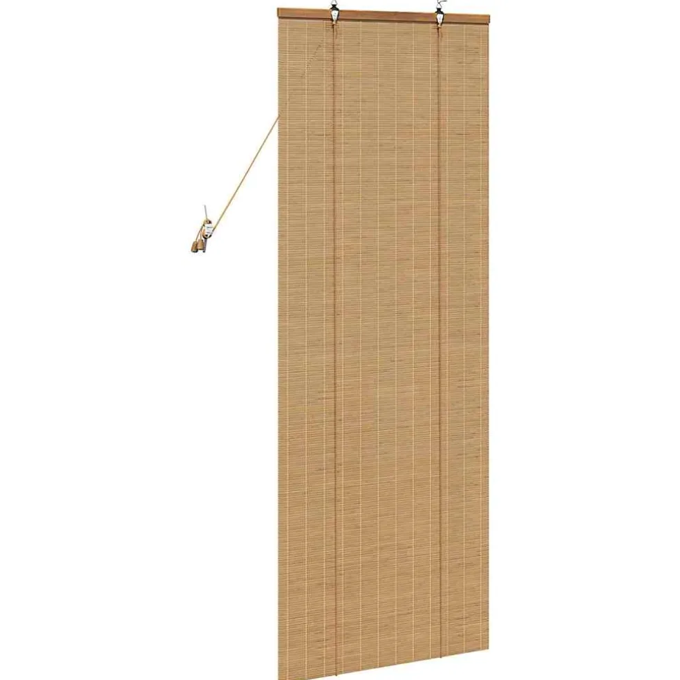 vidaXL Rolgordijn Bruin 60 x 160 cm Bamboe