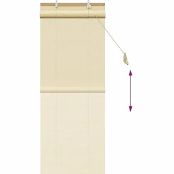 vidaXL Rolgordijn Natuur 60 x 160 cm Bamboe
