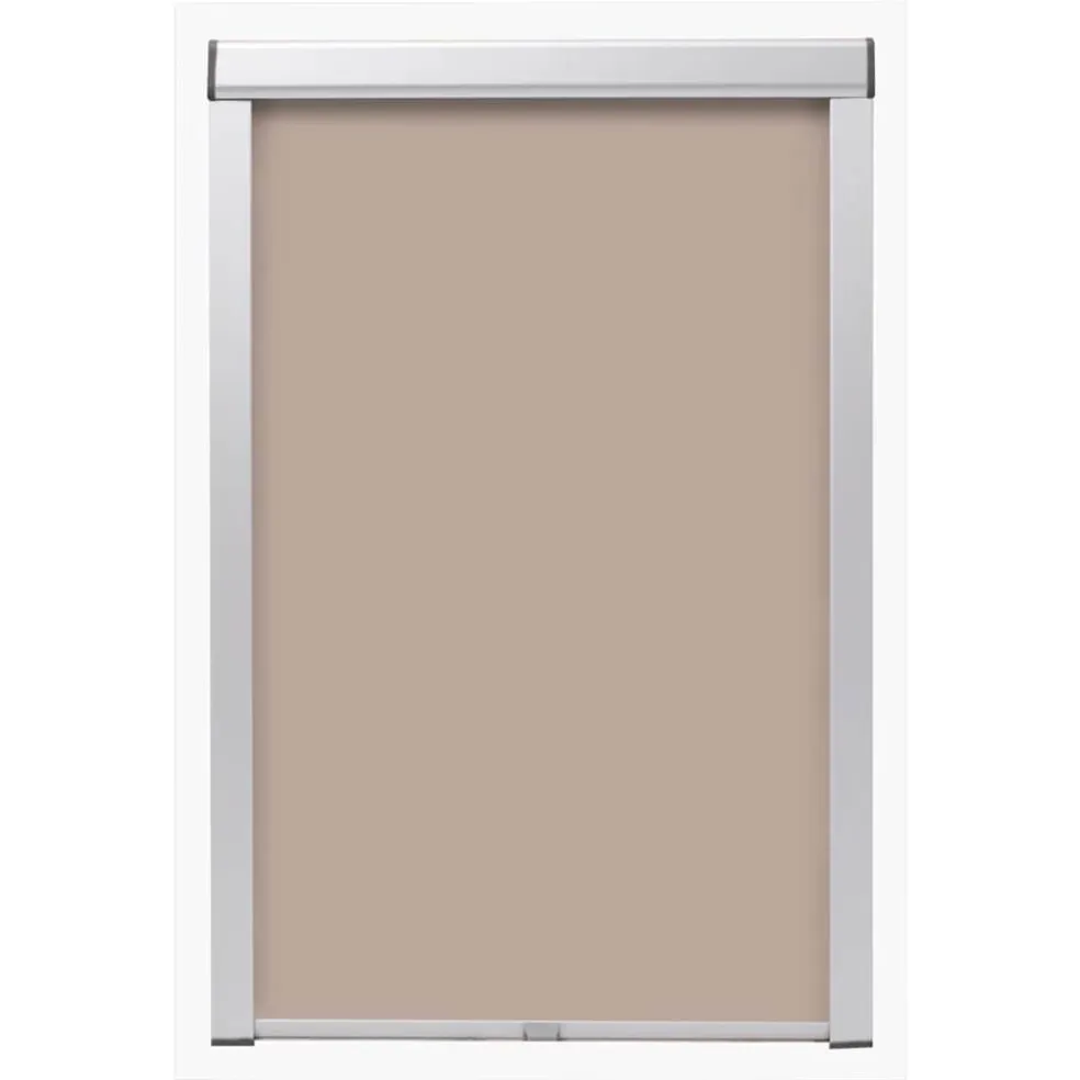 vidaXL Rolgordijn verduisterend beige M08/308 GGL en GGU
