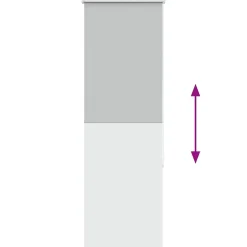 vidaXL Rolgordijn verduisterend 40x130cm stofbreedte 35,7 cm polyester