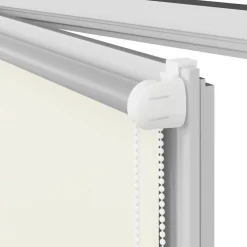 vidaXL Rolgordijn verduisterend 40x130 cm stofbreedte gebroken wit