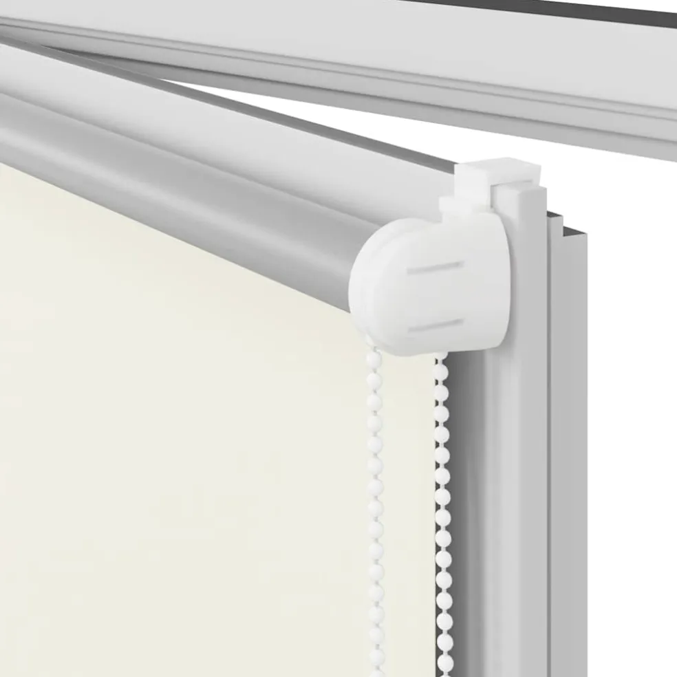 vidaXL Rolgordijn verduisterend 40x130 cm stofbreedte gebroken wit