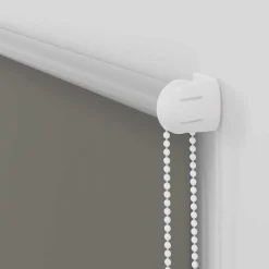 vidaXL Rolgordijn verduisterend 105x130 cm stofbreedte 100,7 cm grijs