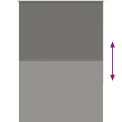 vidaXL Rolgordijn verduisterend 105x130 cm stofbreedte 100,7 cm grijs