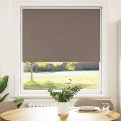 vidaXL Rolgordijn verduisterend koffie 105x130 cm stofbreedte 100,7 cm