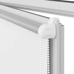 vidaXL Rolgordijn verduisterend 105x130 cm stofbreedte 100,7 cm wit