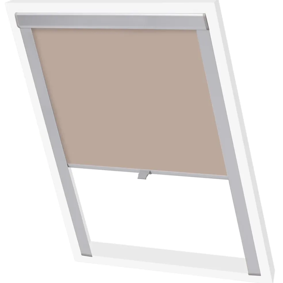 vidaXL Rolgordijn verduisterend beige CK04 GGL en GGU
