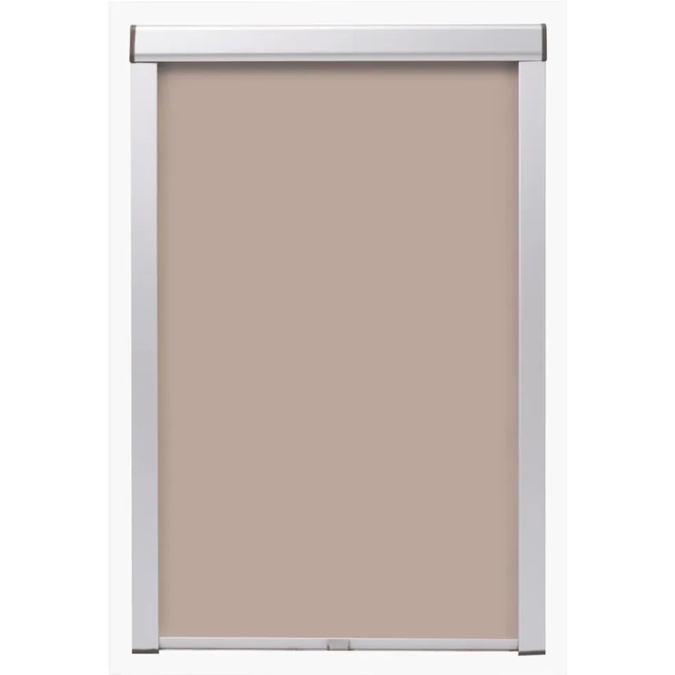 vidaXL Rolgordijn verduisterend beige CK04 GGL en GGU
