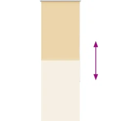 vidaXL Rolgordijn verduisterend 40x130cm stofbreedte 35,7 cm polyester