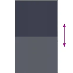 vidaXL Rolgordijn verduisterend 84,4 x 175 cm stofbreedte 80 cm marine