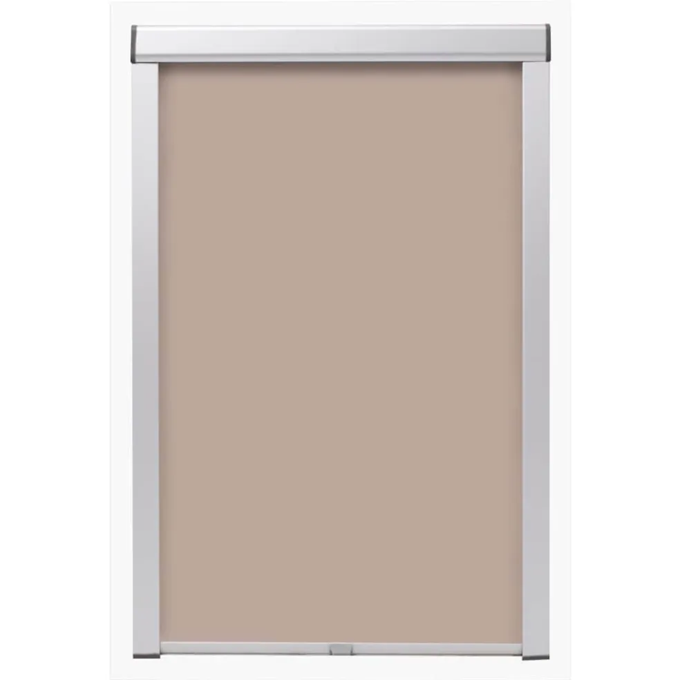 vidaXL Rolgordijn verduisterend beige SK06 GGL en GGU