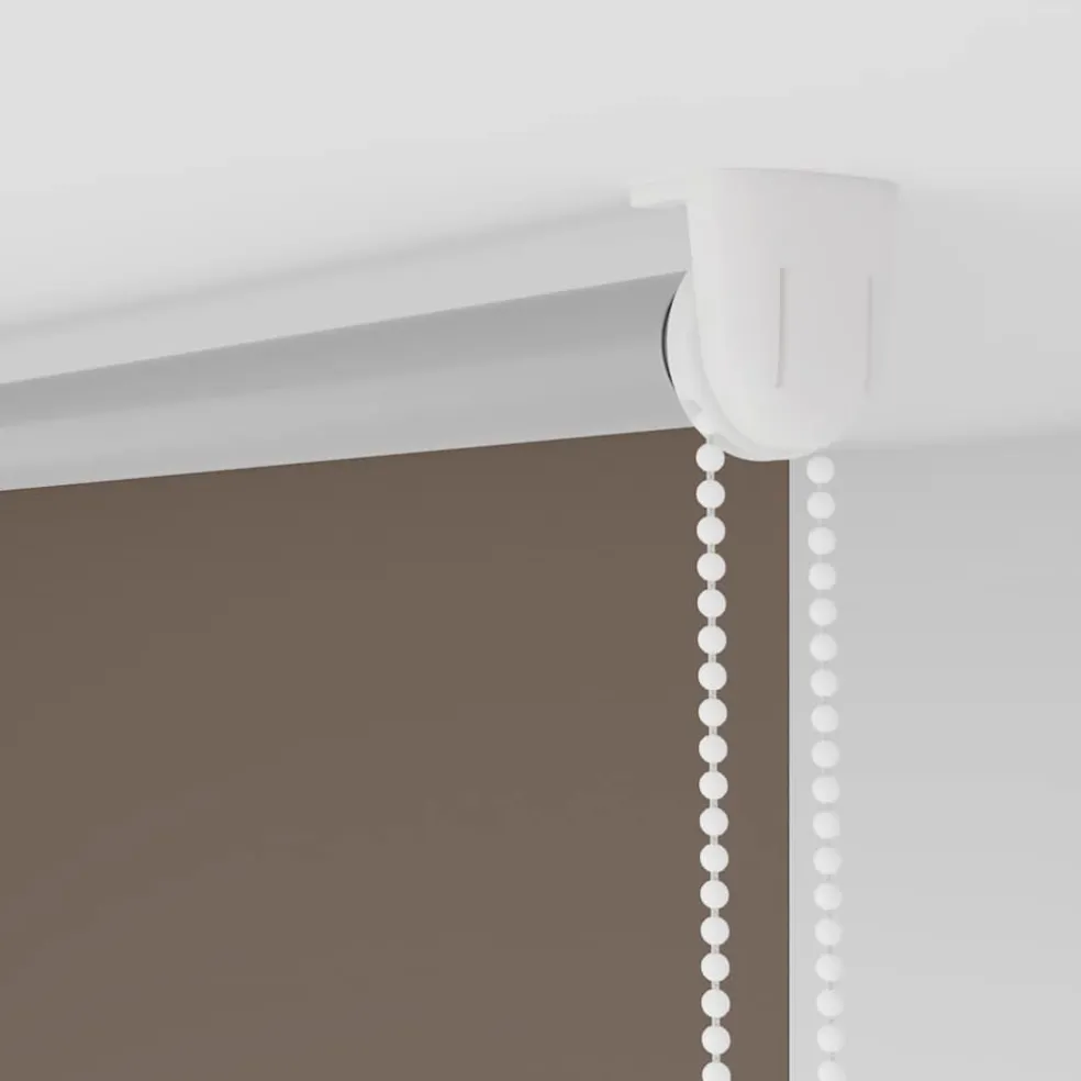 vidaXL Rolgordijn verduisterend 84,4 x 175 cm stofbreedte 80 cm koffiebruin