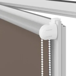 vidaXL Rolgordijn verduisterend 84,4 x 175 cm stofbreedte 80 cm koffiebruin