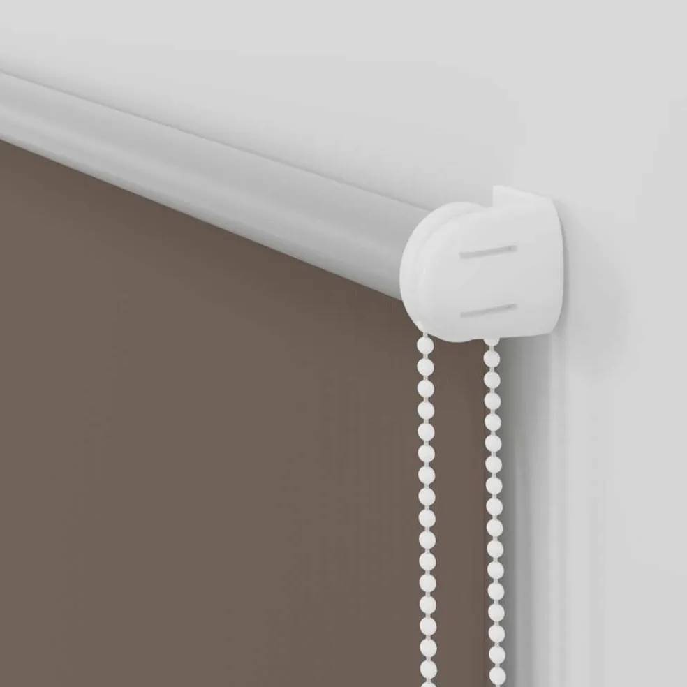 vidaXL Rolgordijn verduisterend 84,4 x 175 cm stofbreedte 80 cm koffiebruin