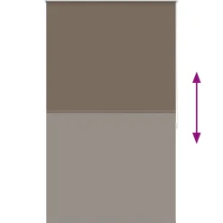 vidaXL Rolgordijn verduisterend 84,4 x 175 cm stofbreedte 80 cm koffiebruin