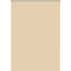 vidaXL Rolgordijn verduisterend 105x130 cm stofbreedte 100,7 cm beige