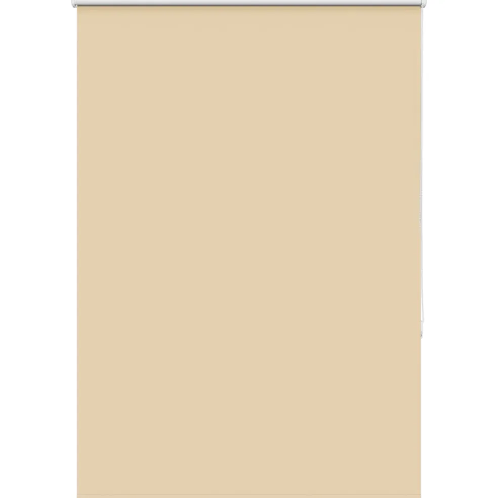 vidaXL Rolgordijn verduisterend 105x130 cm stofbreedte 100,7 cm beige