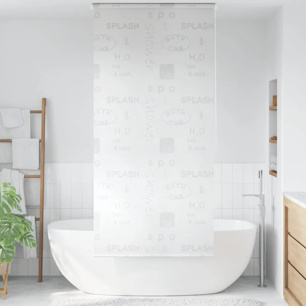 vidaXL Rolgordijn voor douche 80x240 cm splash