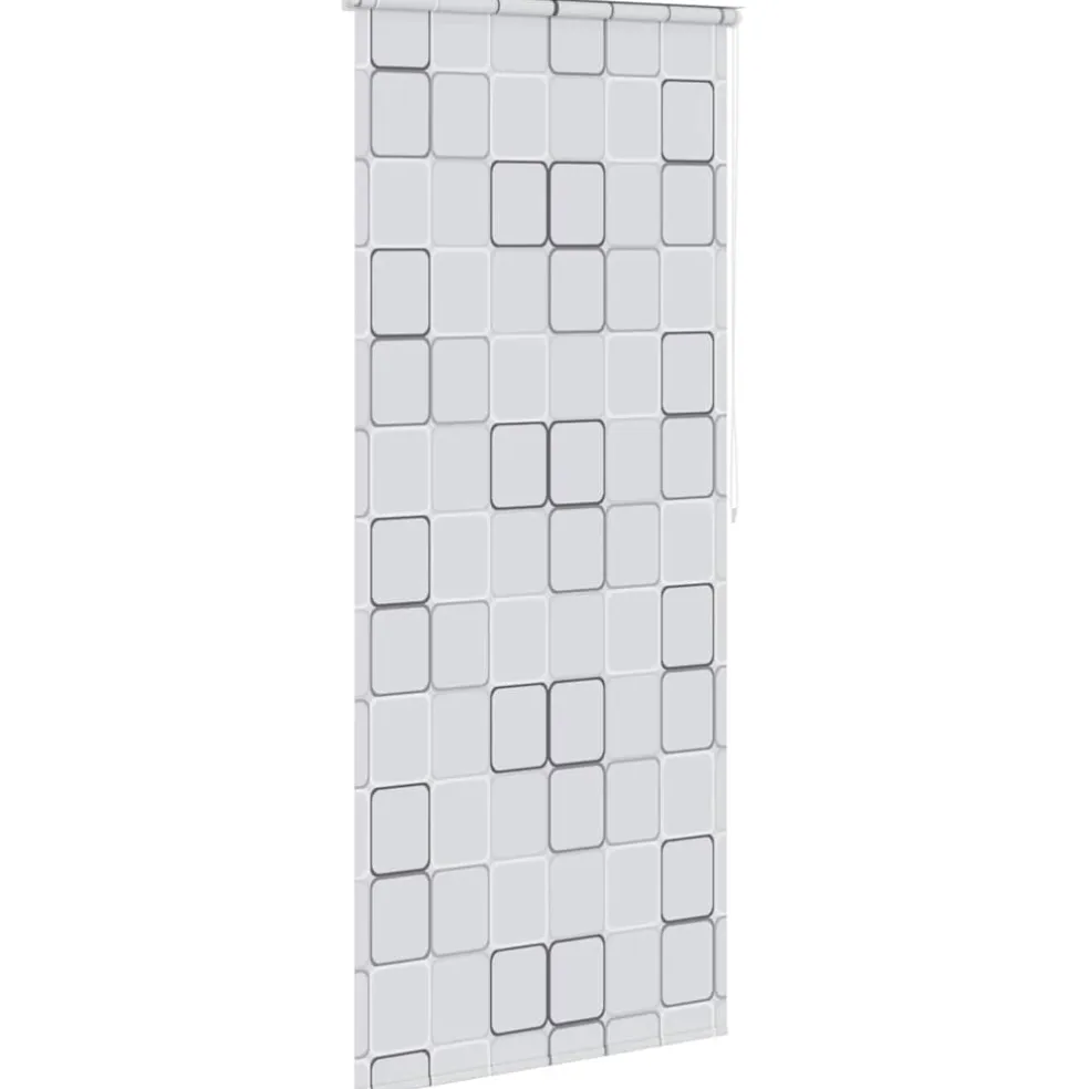 vidaXL Rolgordijn voor douche 80x240 cm wit
