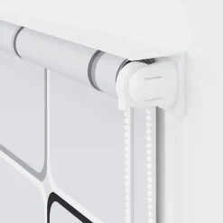 vidaXL Rolgordijn voor douche 80x240 cm wit