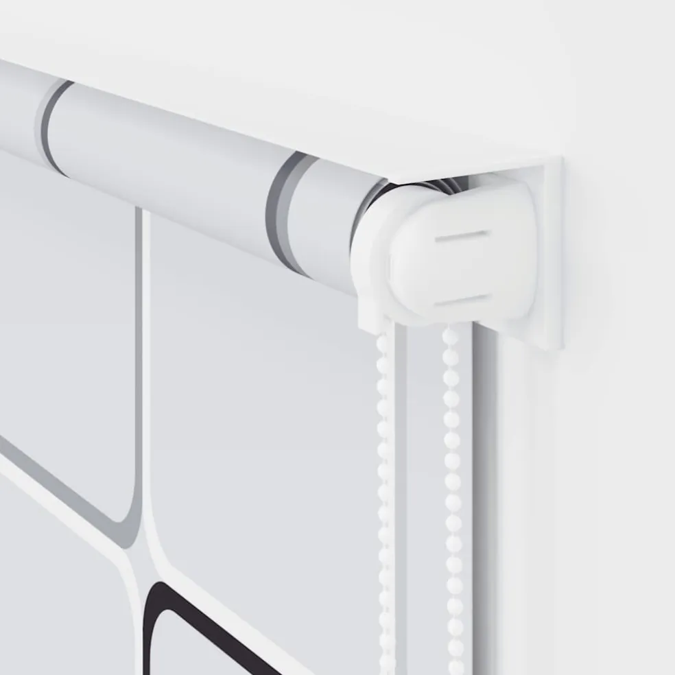 vidaXL Rolgordijn voor douche 80x240 cm wit