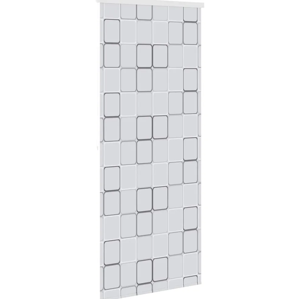 vidaXL Rolgordijn voor douche 80x240 cm wit