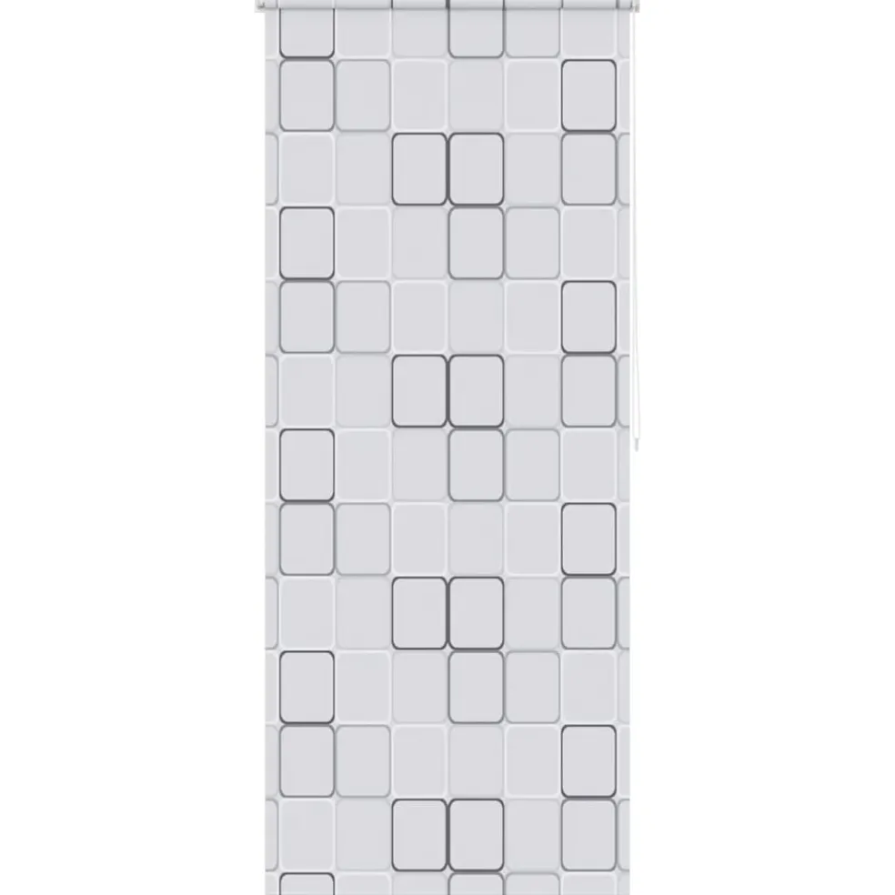 vidaXL Rolgordijn voor douche 80x240 cm wit