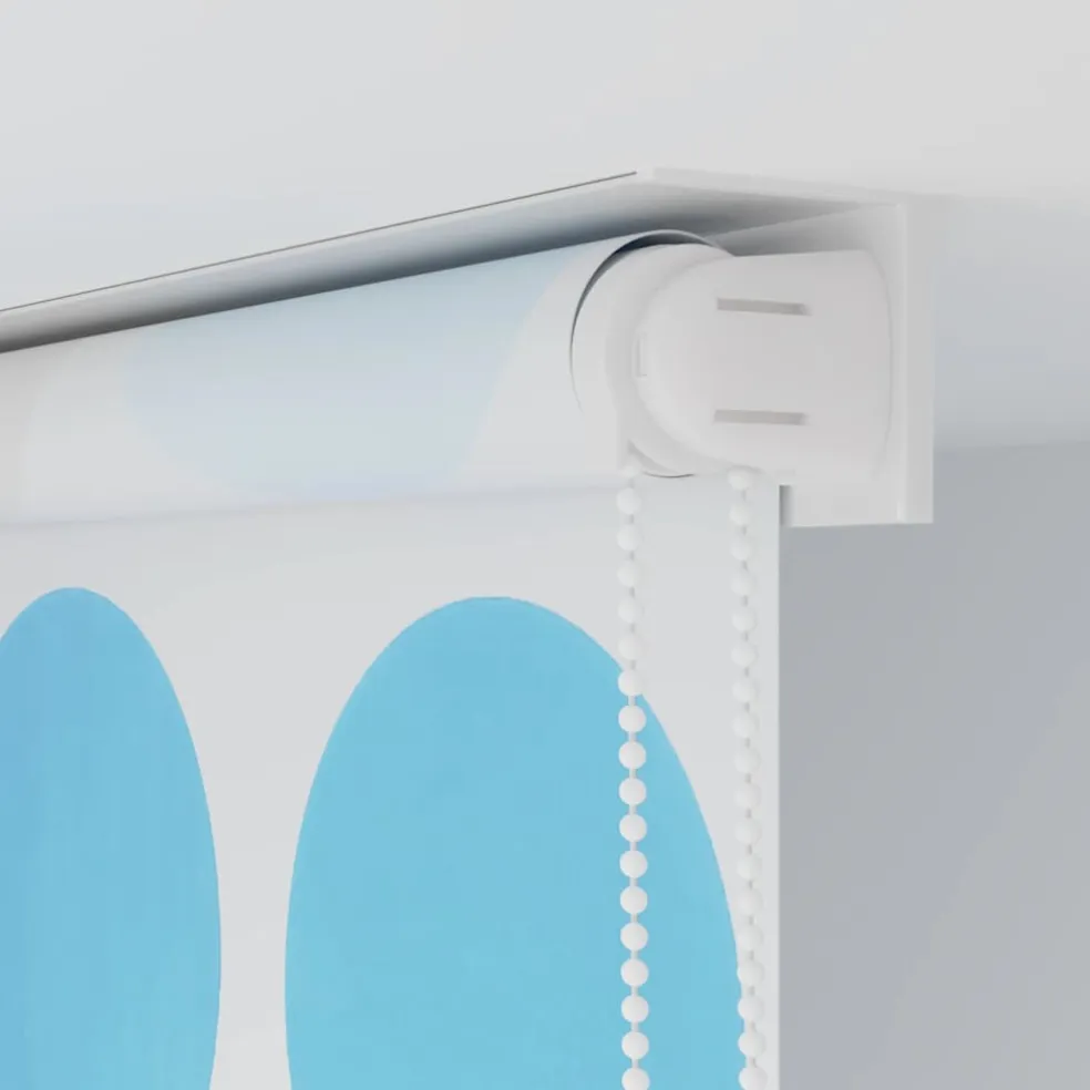 vidaXL Rolgordijn voor douche 80x240 cm cirkel