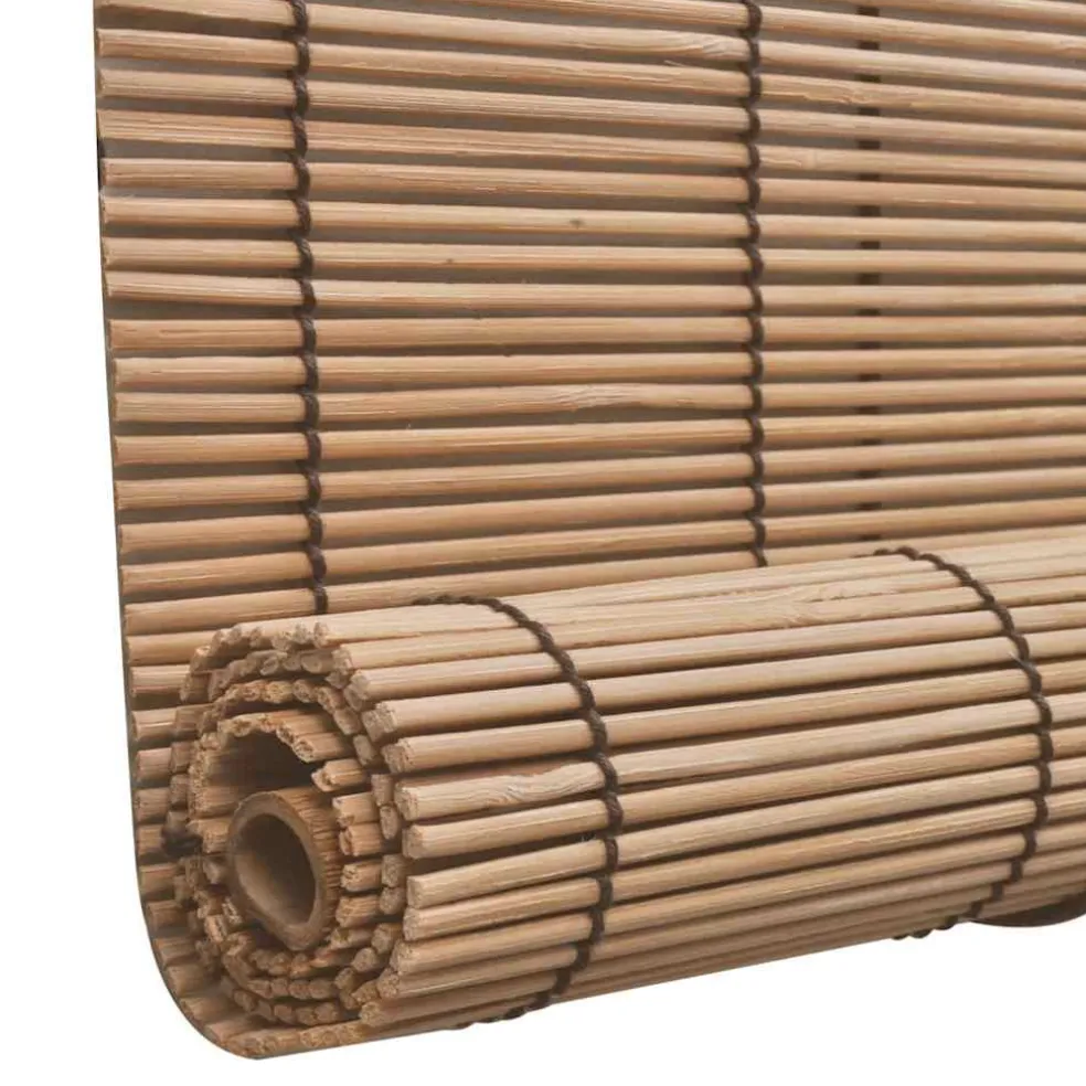vidaXL Rolgordijn 80x160 cm bamboe bruin