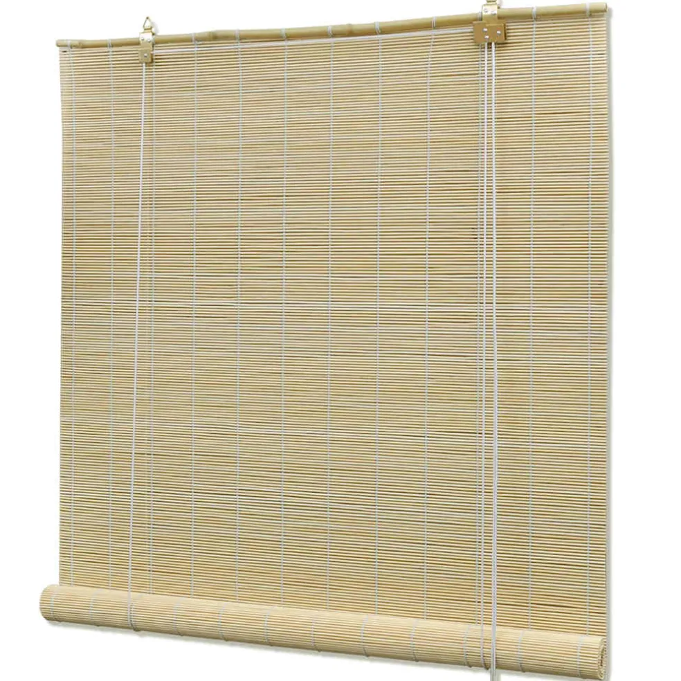 vidaXL Rolgordijn 80x160 cm bamboe natuurlijk