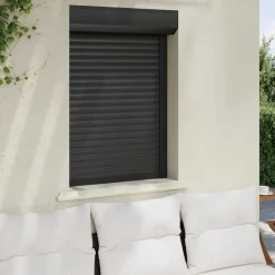 vidaXL Roljaloezie Antraciet 70 x 100 cm Aluminium en Polyurethaan
