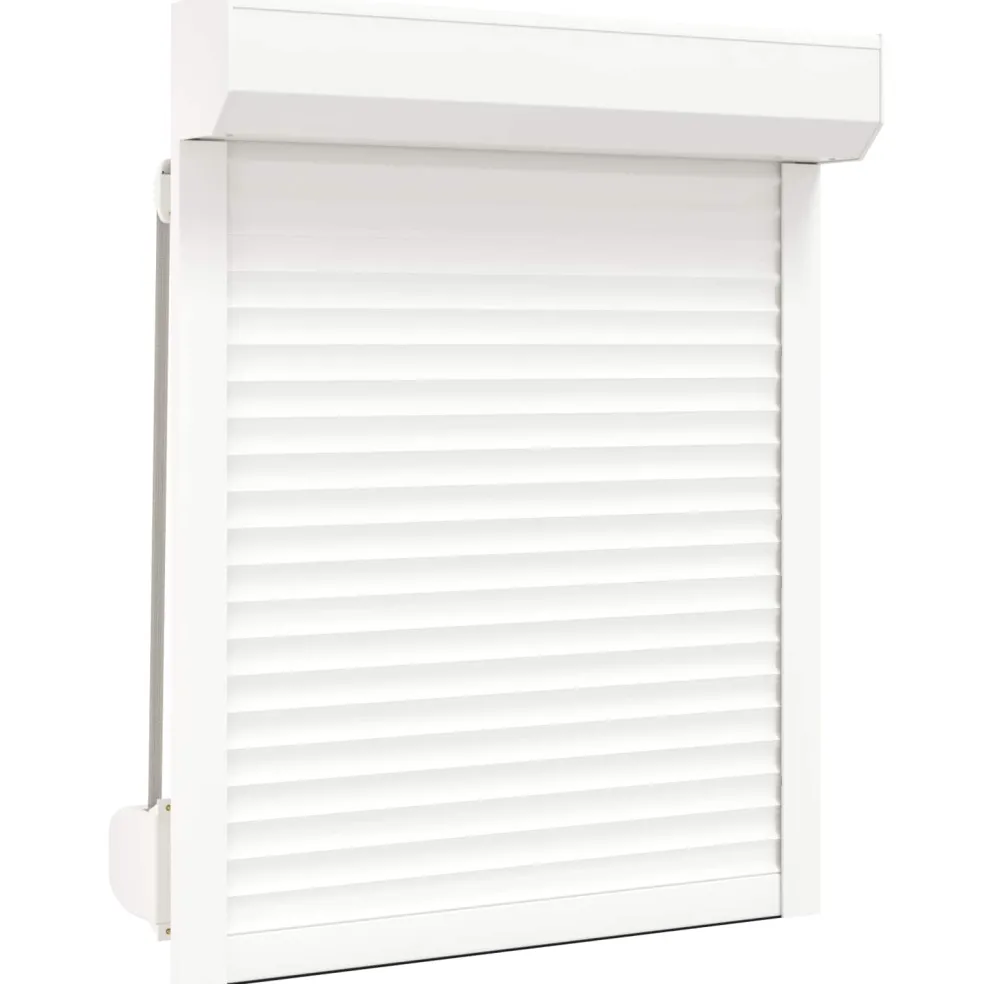 vidaXL Roljaloezie Wit 70 x 100 cm Aluminium en Polyurethaan