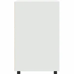 vidaXL Rolkast 60x48x81 cm bewerkt hout wit