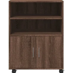 vidaXL Rolkast 60x48x81 cm bewerkt hout bruin eikenkleur