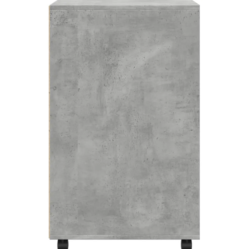 vidaXL Rolkast 60x48x81 cm bewerkt hout betongrijs