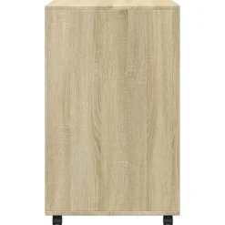 vidaXL Rolkast 60x48x81 cm bewerkt hout sonoma eikenkleurig