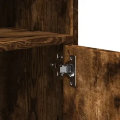 vidaXL Rolkast 60x48x81 cm bewerkt hout gerookt eikenkleurig