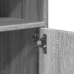 vidaXL Rolkast 60x48x81 cm bewerkt hout grijs sonoma eikenkleurig