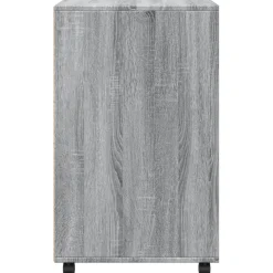 vidaXL Rolkast 60x48x81 cm bewerkt hout grijs sonoma eikenkleurig
