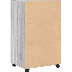 vidaXL Rolkast 55x40x91 cm bewerkt hout grijs sonoma eikenkleurig