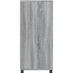 vidaXL Rolkast 55x40x91 cm bewerkt hout grijs sonoma eikenkleurig