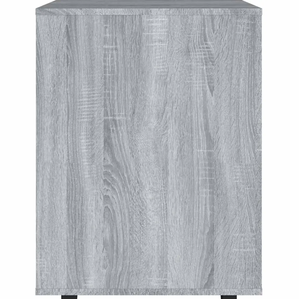 vidaXL Rolkast 60x53x72 cm bewerkt hout grijs sonoma eiken