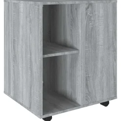 vidaXL Rolkast 60x53x72 cm bewerkt hout grijs sonoma eiken