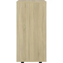 vidaXL Rolkast 60x35x75 cm bewerkt hout sonoma eikenkleurig