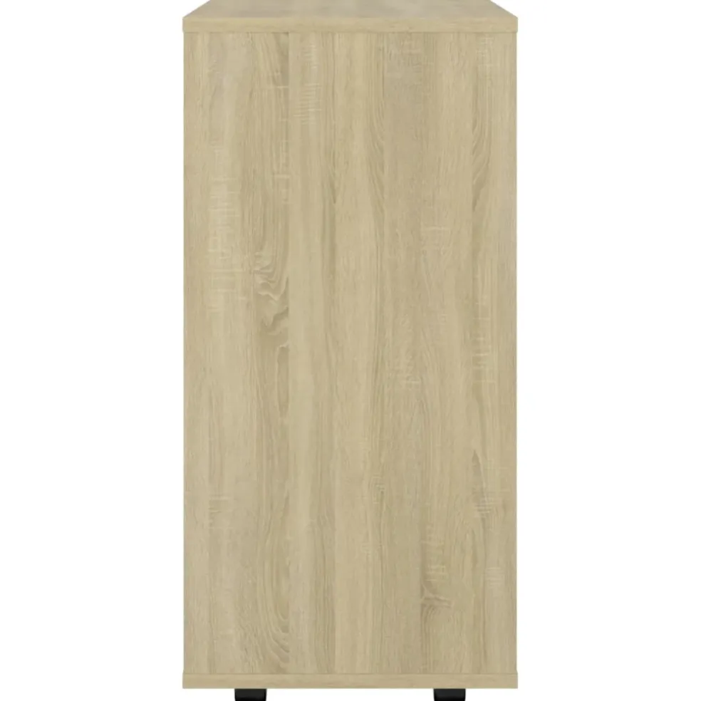 vidaXL Rolkast 60x35x75 cm bewerkt hout sonoma eikenkleurig