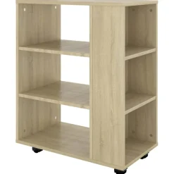 vidaXL Rolkast 60x35x75 cm bewerkt hout sonoma eikenkleurig